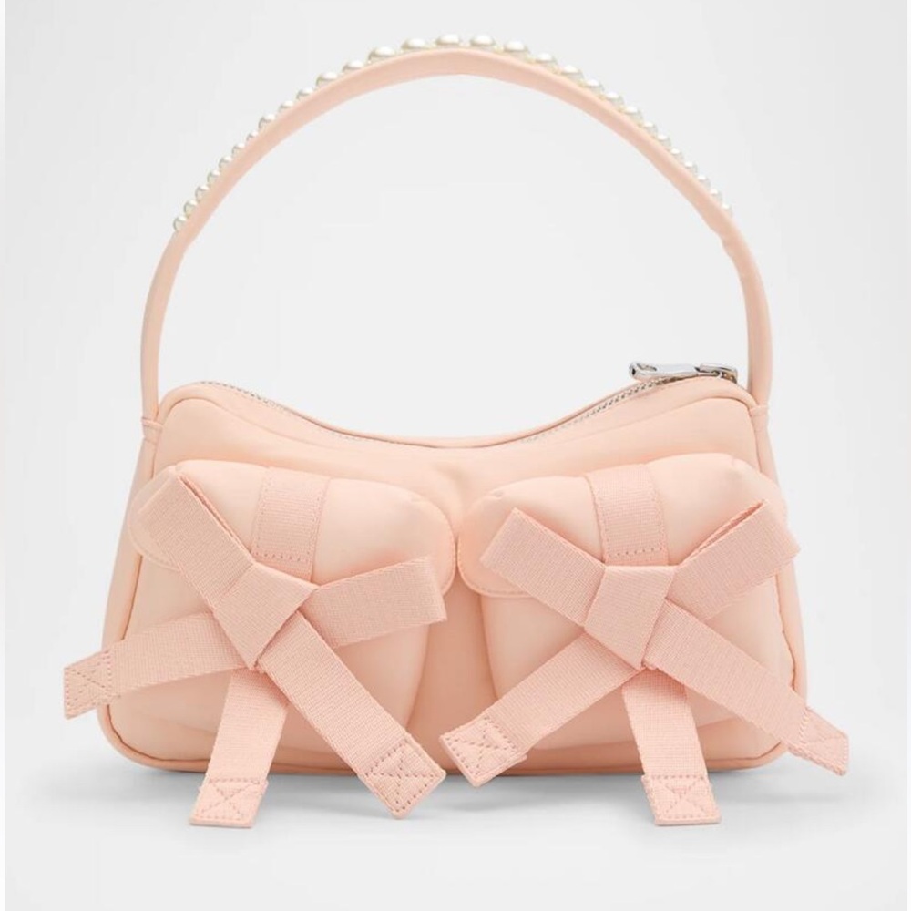 NEW Simone Rocha Pink Bow Pearl Bag